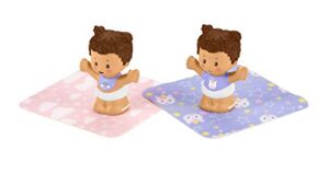 fisher-price little people snuggle twins, figure set for toddlers