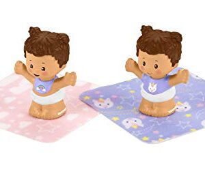 Fisher-Price Little People Snuggle Twins, Figure Set for Toddlers