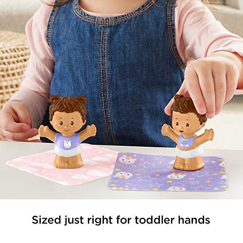 Fisher-Price Little People Snuggle Twins, Figure Set for Toddlers