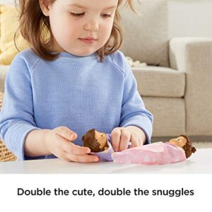 Fisher-Price Little People Snuggle Twins, Figure Set for Toddlers