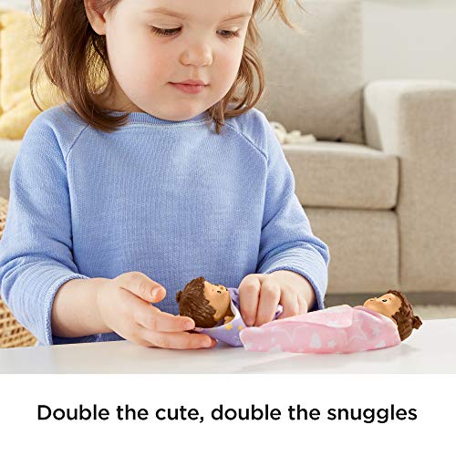 Fisher-Price Little People Snuggle Twins, Figure Set for Toddlers