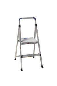 cosco 11628abl1 lite solutions 225-pound duty rating aluminum step stool, 2-step