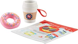 fisher-price on-the-go breakfast gift set, 3 take-along sensory toys for baby ages 3 months and older