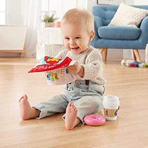 Fisher-Price On-The-Go Breakfast Gift Set, 3 take-Along Sensory Toys for Baby Ages 3 Months and Older