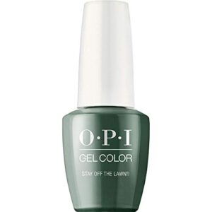 opi gelcolor, stay off the lawn!!, green gel nail polish, washington dc collection, 0.5 fl oz