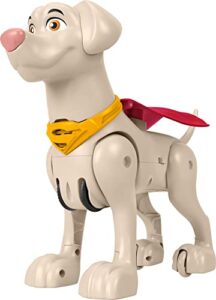 fisher-price dc league of super-pets krypto toy, 14 inches long, authentic movie figure with sounds phrases & motorized motion, rev & rescue, for 3 years and up