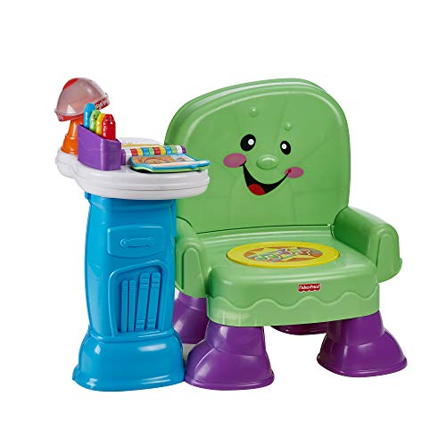 Fisher-Price Laugh & Learn Song & Story Learning Chair, Green & Laugh & Learn Pull & Play Learning Wagon, Pull-Toy Wagon with Music, Lights, and Learning Songs for Babies & Toddlers Ages 6-36 Months