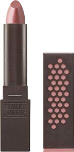 burts bees 100% natural glossy lipstick, nude mist – 1 tube