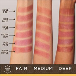 Burts Bees 100% Natural Glossy Lipstick, Nude Mist - 1 Tube