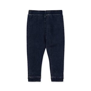 Burt's Bees Baby Knit Jogger Pants, Baby Sweatpants, 100% Organic Cotton Infant Bottoms, Midnight Acid Wash, 12 Months