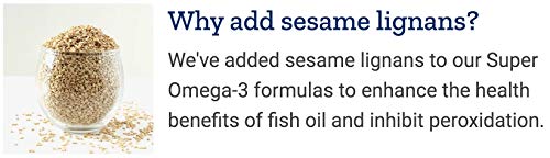 Life Extension Super Omega-3 360 Softgels, Easy to Swallow, EPA/DHA Omega3 Fish Oil, Sesame Lignans & Olive Extract