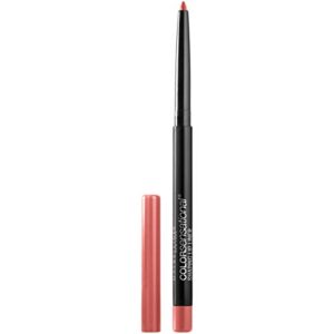 maybelline color sensational shaping lip liner with self-sharpening tip, magnetic mauve, mauve pink, 1 count