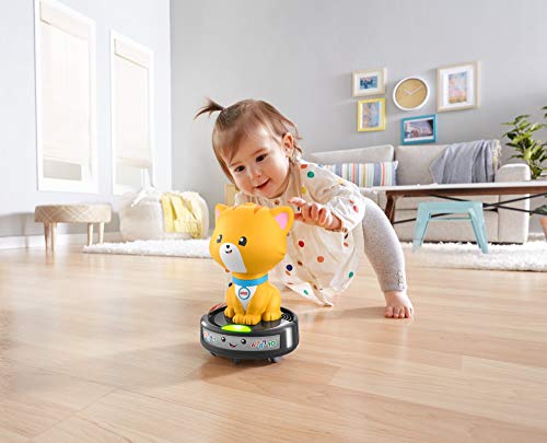 Fisher-Price Laugh & Learn Crawl-After Cat on a Vac, Musical Toy for Crawling Babies and Walking Toddlers