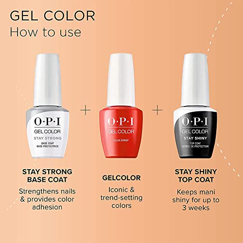 OPI GelColor, Rust & Relaxation, Red Gel Nail Polish, Fall Wonders Collection, 0.5 fl oz