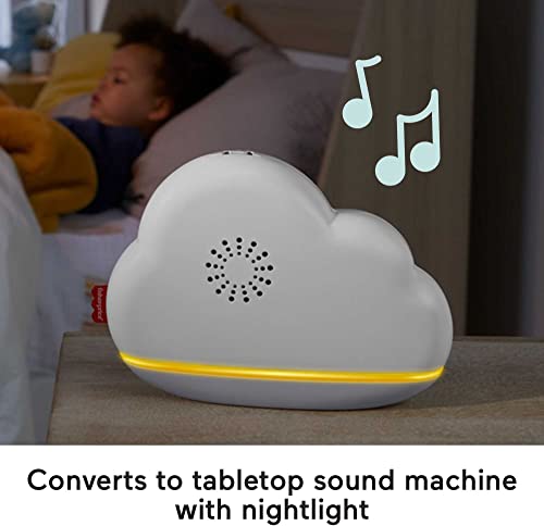 Fisher-Price Rainbow Showers Bassinet to Bedside Mobile, Tabletop Soother and Nursery Sound Machine for Newborn Baby to Toddler