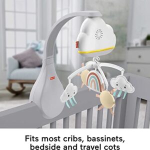 Fisher-Price Rainbow Showers Bassinet to Bedside Mobile, Tabletop Soother and Nursery Sound Machine for Newborn Baby to Toddler