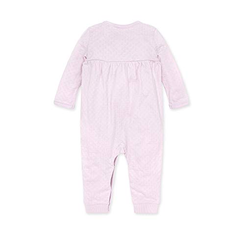 Burt's Bees Baby Baby Girl's Romper Jumpsuit, 100% Organic Cotton One-Piece Coverall, Purple Pointelle, 6-9 Months