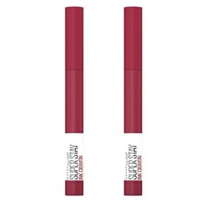 maybelline new york pack of 2 super stay ink crayon lipstick, speak your mind # 75