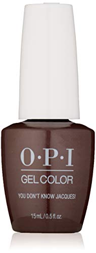 OPI GelColor, You Don't Know Jacques, Brown Gel Nail Polish, 0.5 fl oz