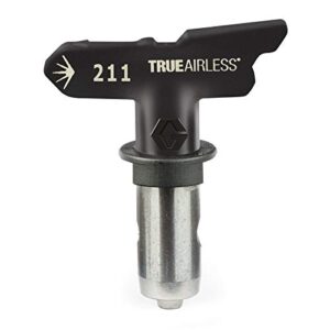 graco tru211 trueairless 211 spray tip, black, silver