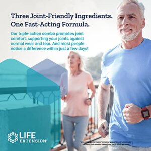 Life Extension Fast-Acting Joint Formula – Advanced Joint Health Support Supplement for Men & Women - for Joints Discomfort & Inflammation Relief – Non-GMO, Gluten-Free - 30 Capsules