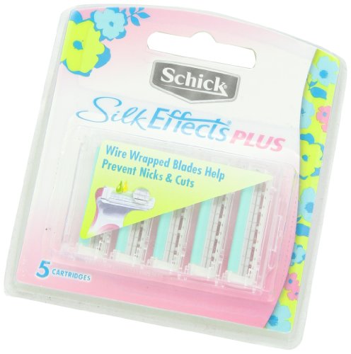 Schick Silk Effects Plus Razor Blade Refills for Women - 5 Count