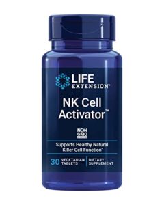 life extension nk cell activator – enzymatically modified rice bran extract supplement for immune system health support and protection – non-gmo, vegetarian – 30 tablets