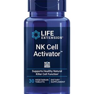 Life Extension NK Cell Activator – Enzymatically Modified Rice Bran Extract Supplement for Immune System Health Support and Protection – Non-GMO, Vegetarian – 30 Tablets