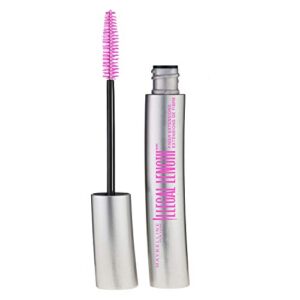 Maybelline Illegal Length Fiber Extensions Washable Mascara, Instant Lashes, No Flaking, Blackest Black, 1 Count