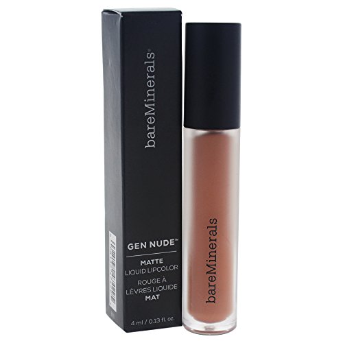 bareMinerals Gen Nude Matte Liquid Lip Color, Om, 0.13 Fluid Ounce