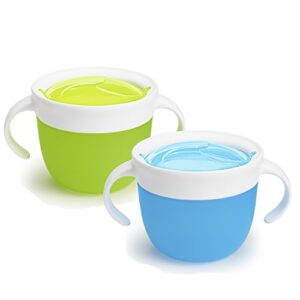 munchkin® snack™ catcher, 2 pack, blue/green