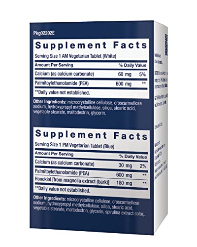 Life Extension Comfort MAX – Honokiol and Pea Supplement for Inflammation Management, Nerve Support and Discomfort Relief – Gluten-Free, Non-GMO, Vegetarian - 30 AM and 30 PM Tablets