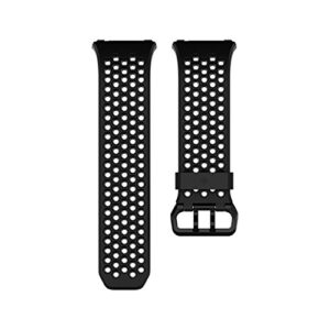 fitbit ionic accessory sport band, black/gray, small