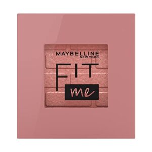 maybelline fit me blush, lightweight, smooth, blendable, long-lasting all-day face enhancing makeup color, wine, 1 count