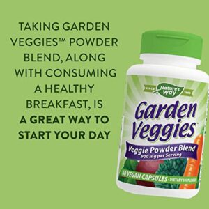 Nature's Way Garden Veggies, Veggie Blend, 60 Capsules