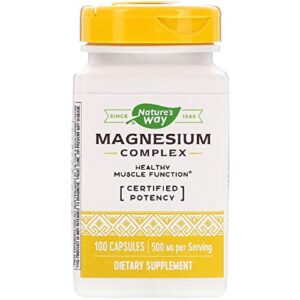 nature’s way magnesium,500 mg, 100 cap