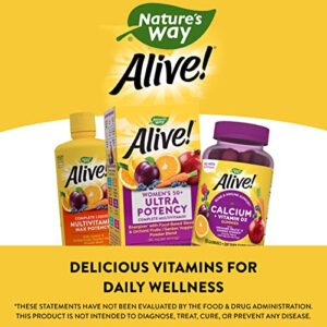 Nature's Way Alive! Women's 50+ Ultra Potency Complete Multivitamin, High Potency Formula, Supports Whole Body Wellness & Healthy Aging*, 60 Tablets