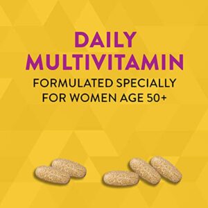 Nature's Way Alive! Women's 50+ Ultra Potency Complete Multivitamin, High Potency Formula, Supports Whole Body Wellness & Healthy Aging*, 60 Tablets