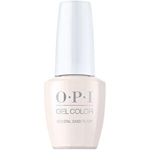 opi gel color, coastal sand-tuary, white gel color nail polish, malibu ’21 collection, 0.5 fl oz, 0.5 fl. oz.