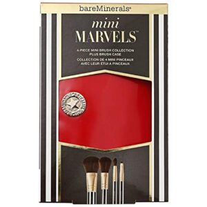 bareMinerals Mini Marvels 4pc Mini Brush Collection w/ Brush Case