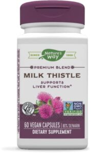 nature’s way standardized milk thistle, liver function support*, 60 vegan capsules