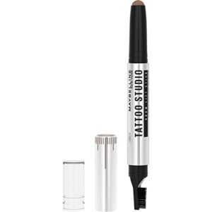 maybelline tattoostudio brow lift stick makeup with tinted wax conditioning complex, soft brown, 1 count