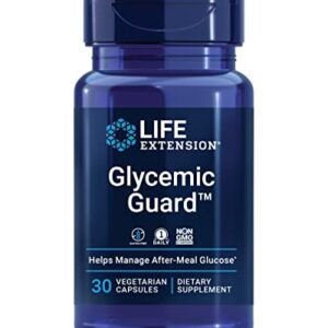 Life Extension Glycemic Guard – Glucose Metabolism Supplement – with Maqui Berry and Clove Extract - Gluten-Free, Non-GMO, Once-Daily, Vegetarian – 30 Capsules