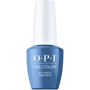 opi gelcolor, suzi takes a sound bath, blue gel nail polish, fall wonders collection, 0.5 fl oz