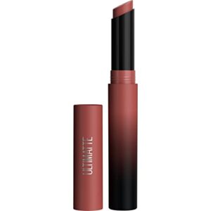 maybelline color sensational ultimatte matte lipstick, non-drying, intense color pigment, more mocha, mid-tone mauve, 1 count