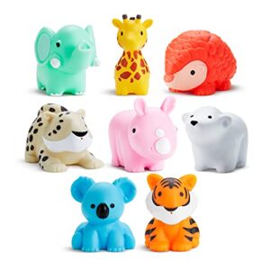 munchkin® wild™ animal baby and toddler bath toy squirts, 8 pack