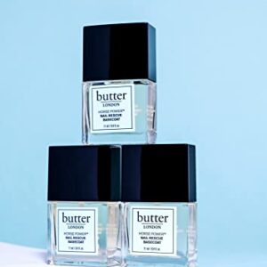 butter LONDON Horse Power Nail Rescue Basecoat, Helps Restore & Rescue Damaged Nails, Helps Promote Nail Growth & Prevent Staining, Cruelty & Gluten Free