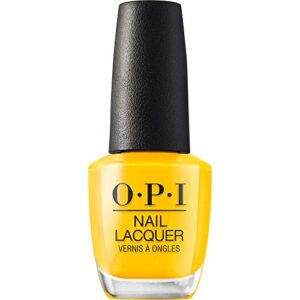 opi nail lacquer, sun, sea, and sand in my pants, yellow nail polish, lisbon collection, 0.5 fl oz
