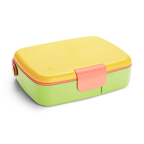 Munchkin® Lunch™ Bento Box for Kids, Includes Utensils, Yellow