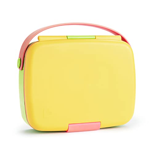 Munchkin® Lunch™ Bento Box for Kids, Includes Utensils, Yellow